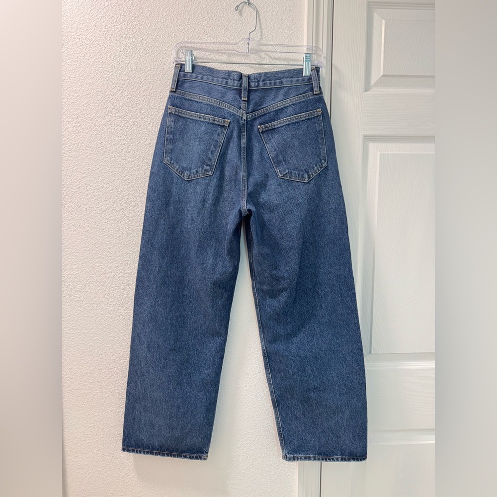 AGOLDE Low Slung Baggy Jeans size 23 medium blue wash denim - Picture 3 of 5